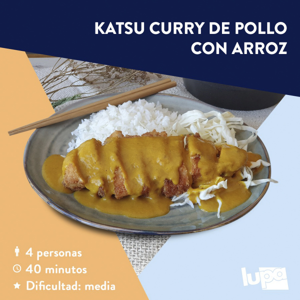 Katsu Curry de Pollo con arroz