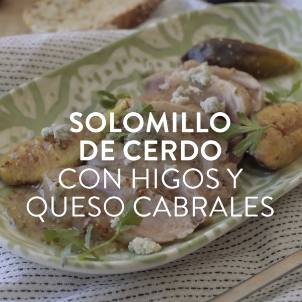 Solomillo de cerdo con higos y queso cabrales