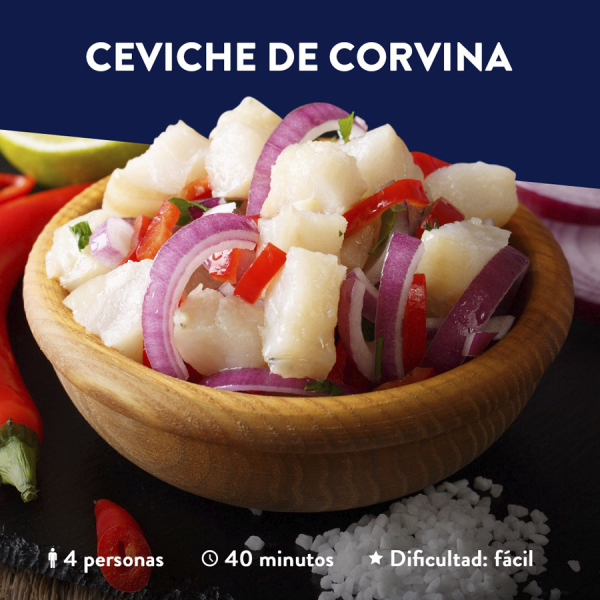 Ceviche de corvina