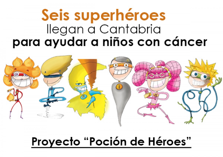 Seis superhéroes llegan a Cantabria para ayudar a niños con cáncer
